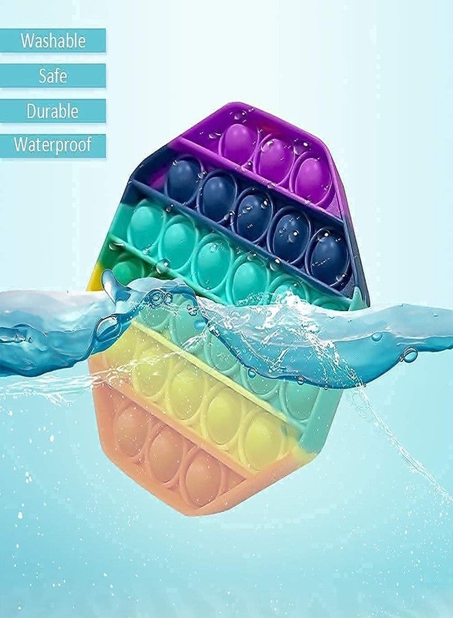 سايج سكوير ألعاب Sage Square Pop It Fidget، هدايا Pop Its Fidgets للأطفال، مجموعة ألعاب Fidget الحسية، ألعاب Popit Popits لعيد الميلاد، أفكار هدايا للأطفال والمراهقين والبالغين، هدايا للبنات والأولاد والصغار (ثماني الأضلاع) - Image 4